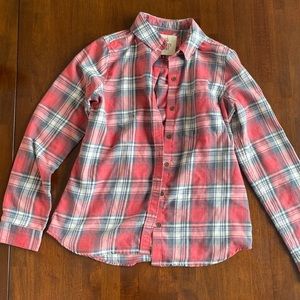 Kohls small red and gray flannel